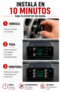 TireGuard Pro™ — Kit de 6 Sensores