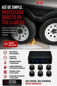 TireGuard Pro™ — Kit de 6 Sensores