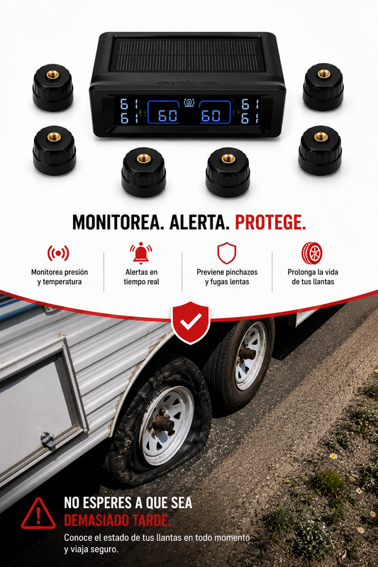 TireGuard Pro™ — Kit de 6 Sensores